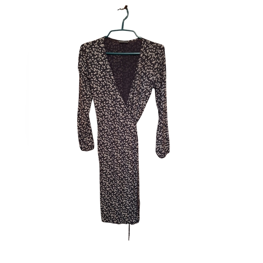 Brandy Melville Wrap Dress Floral Print Y2K Mall Goth PUNK Italy